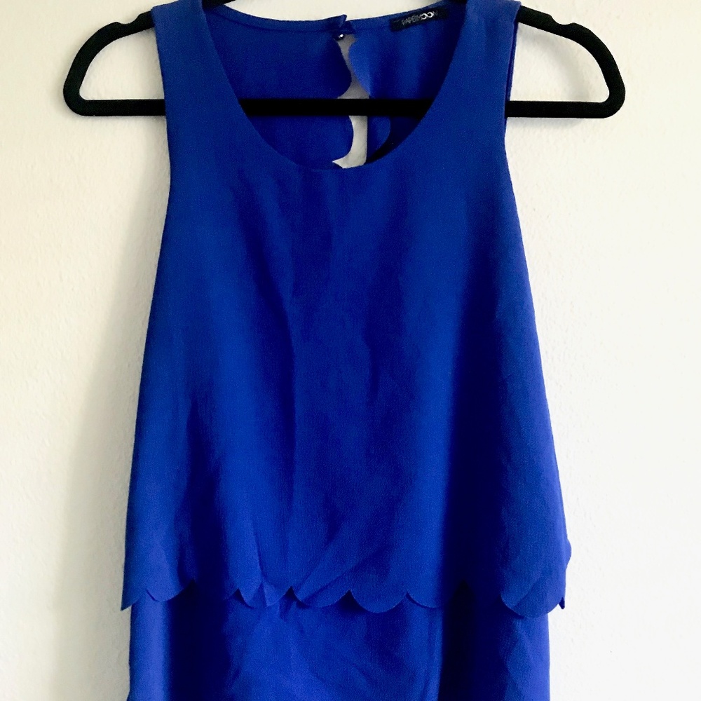 Royal blue tank (S)